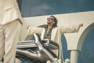 Ralph Stachulla (Keyboarder) from Roy Bianco & The Abbrunzati Boys at the Superbloom Festival, Day