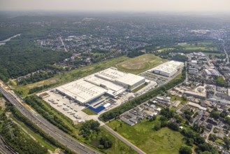 Aerial view, EDEKA Rhein-Ruhr central warehouse, Picnic FCA Oberhausen GmbH e-food warehouse,