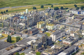 Aerial view, Oxea plant (Ruhrchemie), Otto-Roelen-Straße, Holten, Oberhausen, Ruhr area, North