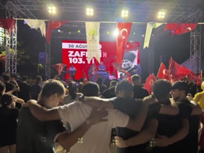People in Türkiye celebrate Victory Day, commemorating the decisive Turkish victory over Greek
