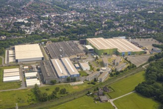 Aerial view, Steinbrinkstraße industrial estate, MAN Energy Solutions, Sterkrade Mitte, Oberhausen,