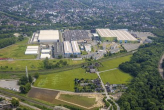 Aerial view, Steinbrinkstraße industrial estate, MAN Energy Solutions, Sterkrade Mitte, Oberhausen,