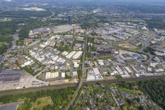 Aerial view, Westfield Centro Einkaufszentrum Neue Mitte, Oberhausen, Ruhr area, North