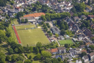 Aerial view, football stadium Sportanlage Kuhle Fvg. Schwarz-Weiß 09/36 Oberhausen-Alstaden e.V.,