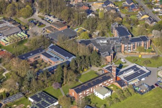 Aerial photo, Vestische Caritas-Kliniken GmbH Kinderheilstätte, Nordkirchen, Münsterland, North