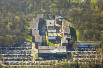 Aerial photograph, North Rhine-Westphalia School of Finance, at Nordkirchen Castle, Nordkirchen,