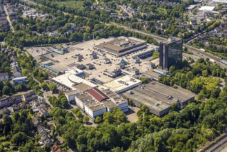Aerial view, Rhein-Ruhr-Zentrum shopping centre, Heißen - Süd, Mülheim an der Ruhr, Ruhr area,