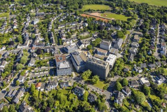 Aerial view, Max Planck Institute, Kaiser-Wilhelm-Platz, behind Kahlenberg sports centre,