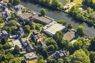 Aerial view, Waterworks Dohne, Old Town I - Southwest, Mülheim an der Ruhr, Ruhr area, North
