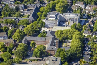 Aerial view, school centre with Realschule Mitte and Otto-Pankok-Schule Gymnasium, Altstadt I -