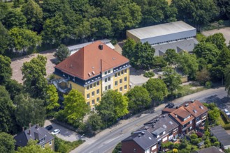 Aerial photo, primary school Vellwigstraße, Börnig, Herne, Ruhr area, North Rhine-Westphalia,