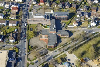 Aerial photo, Lippe Berufskolleg Lünen, Lünen, Ruhr area, North Rhine-Westphalia, Germany,