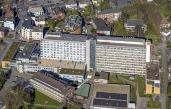 Aerial view, St. Marien Hospital general hospital, Lünen, Ruhr area, North Rhine-Westphalia,