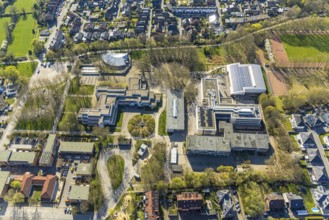 Aerial photo, Altlünen school centre, secondary school and grammar school, Kita Small Munsterlander