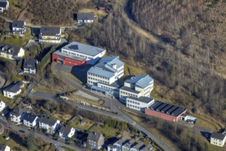 Aerial photo, Berufskolleg des Kreises Olpe Bildungseinrichtung, Altenhundem, Lennestadt,