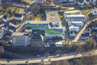 Aerial view, GFO Kliniken Südwestfalen - St. Josefs-Hospital Lennestadt Allgemeinkrankenhaus und