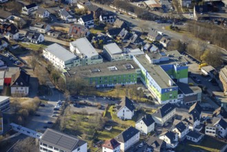 Aerial view, GFO Kliniken Südwestfalen - St. Josefs-Hospital Lennestadt Allgemeinkrankenhaus und