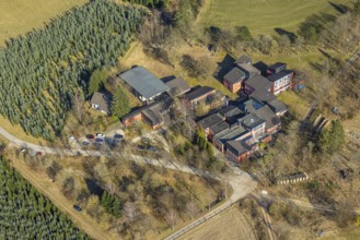 Aerial photo, Hotel Carpe Diem, Schwartmecke, Kirchhundem, Sauerland, North Rhine-Westphalia,