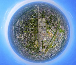 Aerial photo, ETEC Essener Technologie- und Entwicklungs-Centrum GmbH, Kruppstraße on the A40