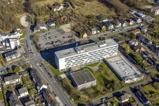 Aerial view, South Westphalia University of Applied Sciences, Hagen site, university quarter,