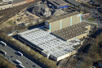 Aerial view, Bathey industrial estate, Ernst-Apparatebau GmbH, Wandhofener Straße, Boele, Hagen,