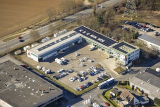 Aerial view, Bathey business park, Ambrock GmbH, Auf dem Graskamp, Boele, Hagen, Ruhr area, North