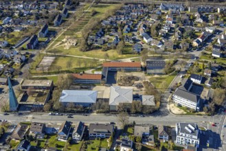 Aerial view, Halden secondary school, KEO primary school, Montessori Campus Westfalia - primary