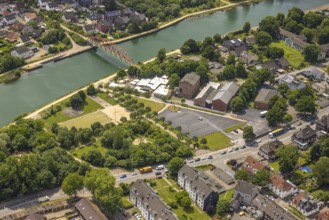 Aerial view, cultural park Unser Fritz, area former colliery Unser Fritz, artist colliery Unser