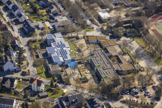 Aerial photo, Werner Richard Schule Grundschule und Realschule am Bleichstein, Herdecke, Ruhr area,