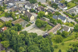 Aerial photo, Bredenscheid primary school, Hattingen, Ruhr area, North Rhine-Westphalia, Germany,