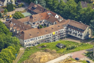 Aerial view, Theresia-Albers-Stiftung Altenheim St. Josef, construction site and facade with