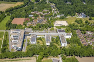 Aerial view, Westphalian University, University of Applied Sciences, behind