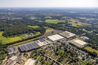 Aerial view, industrial estate Beisenstraße factory premises C.Jul. Herbertz GmbH - Swiss-Commerce