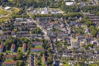 Aerial view, residential area, Alfredstraße housing estate, Brauck, Gladbeck, Ruhr area, North