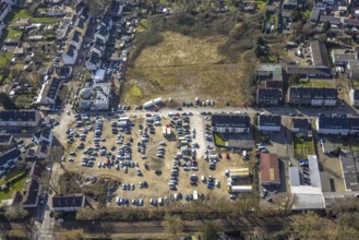 Aerial view, Mosque DITIB- Turkish Islamic Community of Gladbeck, Wielandstraße corner Bramsfeld,