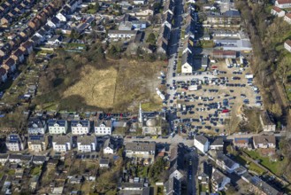 Aerial view, Mosque DITIB- Turkish Islamic Community of Gladbeck, Wielandstraße corner Bramsfeld,