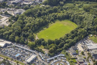Aerial view, sports ground Schützenverein 1927 Bockum-Hövel e.V., Bockum-Hövel, Hamm, Ruhr area,