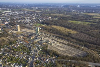 Aerial view, former DSK Lippe Westerholt mine, new neighbourhood for climate-friendly working and