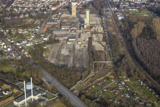 Aerial view, former DSK Lippe Westerholt mine, new neighbourhood for climate-friendly working and