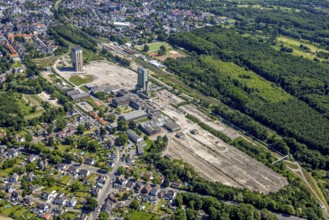 Aerial view, new Westerholt colliery, new neighbourhood for climate-friendly working and living,