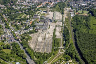 Aerial view, new Westerholt colliery, new neighbourhood for climate-friendly working and living,