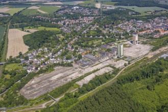 Aerial view, new Westerholt colliery, new neighbourhood for climate-friendly working and living,