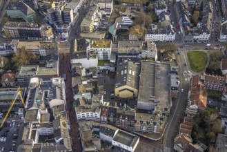 Aerial view, city centre view with multi-storey car park Rottmannsiepe - GEparkt, Buerer Hof -