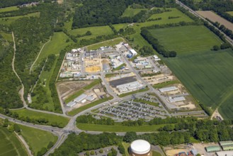 Aerial view, Ruhr Oil Refinery Scholven with BP Scholven North Extension, Scholven, Gelsenkirchen,