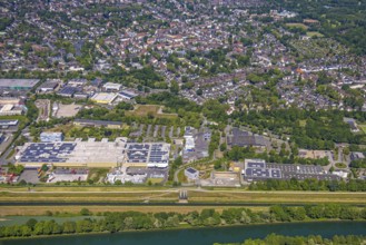 Aerial view, former GAFÖG site Emscherstrasse 66, Bleistahl automotive supplier plant