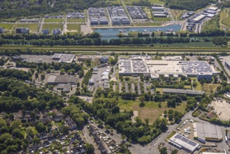 Aerial view, former GAFÖG site Emscherstrasse 66, Bleistahl automotive supplier plant