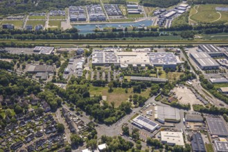 Aerial view, former GAFÖG site Emscherstrasse 66, Bleistahl automotive supplier plant