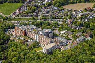 Aerial view, BarbaraKlinik, Heessen, Hamm, Ruhr area, North Rhine-Westphalia, Germany