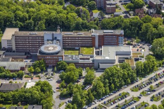 Aerial view, BarbaraKlinik, Heessen, Hamm, Ruhr area, North Rhine-Westphalia, Germany
