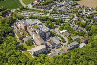 Aerial view, BarbaraKlinik, Heessen, Hamm, Ruhr area, North Rhine-Westphalia, Germany